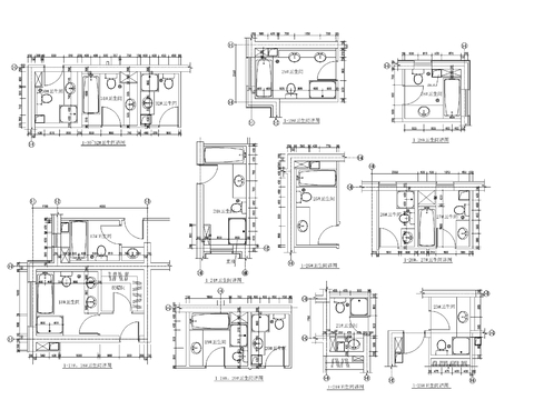  卫生间节点大样图 