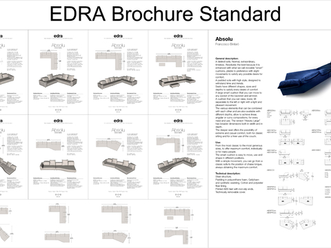  EDRA Absolu现代异形沙发 多人沙发 花瓣沙发CAD施工图 