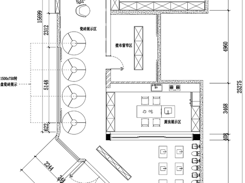  現代裝修公司CAD平面圖 