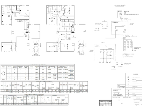  现代家装CAD水电图 