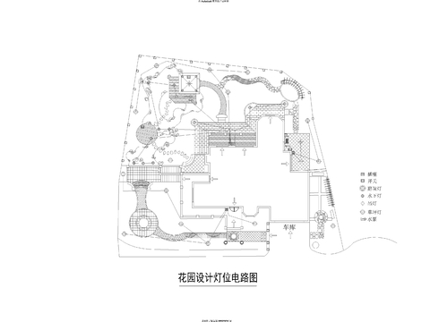  庭院設計 綠地CAD平面圖 
