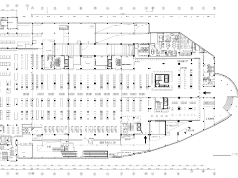 3層市場cad施工圖 