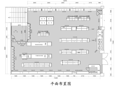  母婴店CAD平面图 