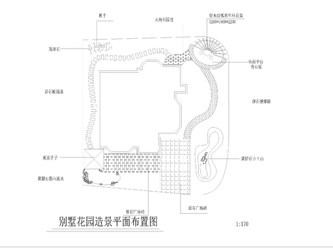  别墅花园CAD平面图 