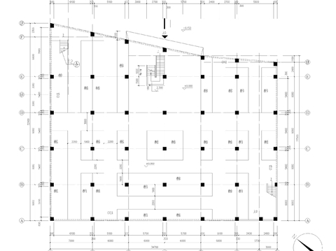  菜市場建筑圖cad施工圖 