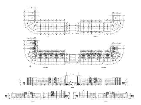 建材市場建筑cad施工圖 