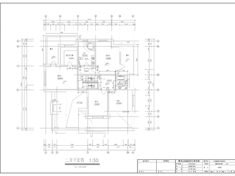  兩層別墅CAD施工圖 
