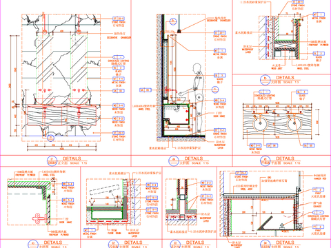  洗手池 洗手台施工图 