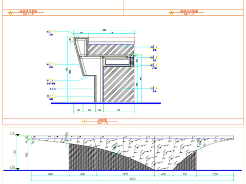  前台 服务台 柜台cad立面图 