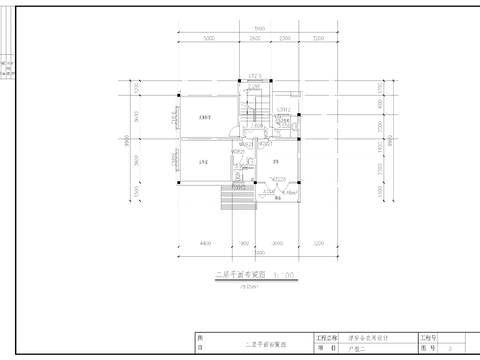  三层别墅cad平面图 