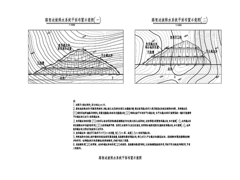  路堑挡土墙cad大样图 