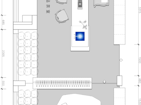  茶室 品茶室CAD平面图 