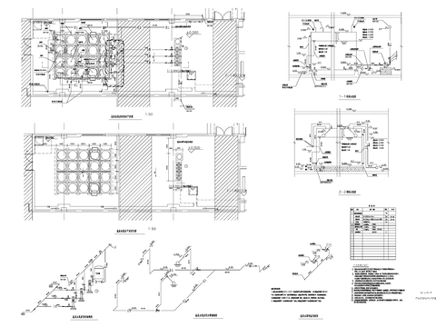  水泵房cad大样图 