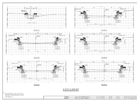  支流河道施工图 水利施工图cad节点大样图 