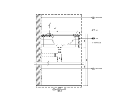  卫生间装修cad大样图 