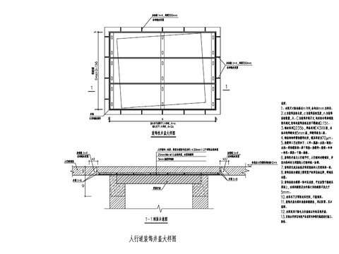  装饰井盖cad大样图 
