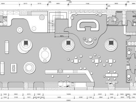  宠物超市 宠物店CAD平面图 