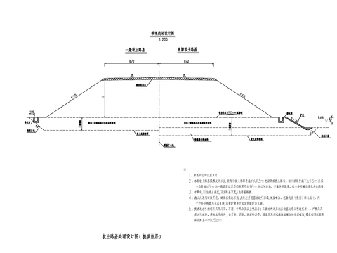  软土路基处理cad大样图 