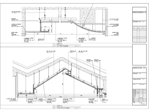  人字坡屋顶节点大样图 