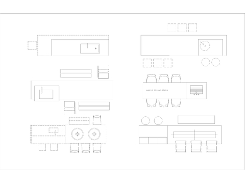  茶桌吧台CAD图库 