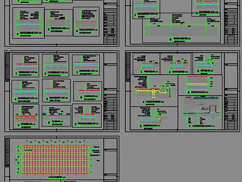  地面铺装CAD平面图 