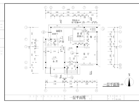  三层别cad平面图 