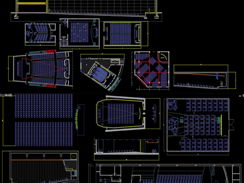  会议室CAD平面图 