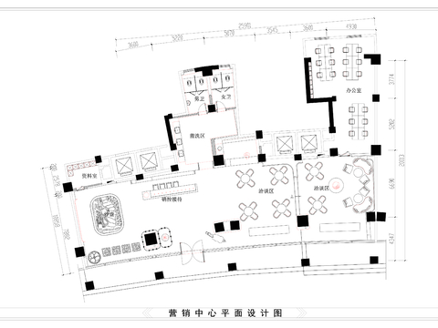  营销中心CAD平面图 