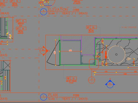  水滴式龙头CAD节点图 
