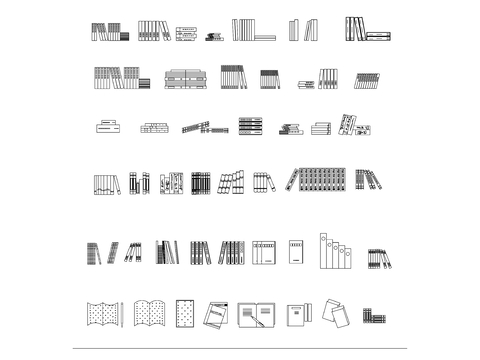  书籍 书本cad图库 