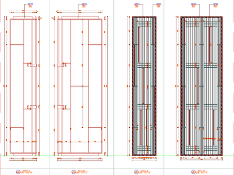  工装屏风 工装隔断 屏风设计cad大样图 
