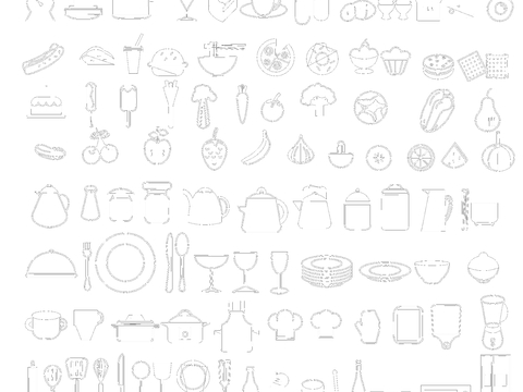  水果蔬菜CAD图库 