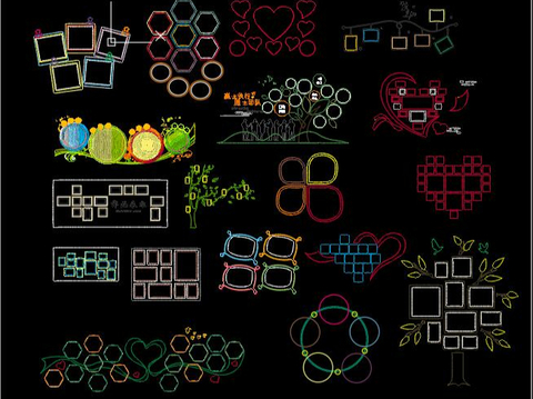  卡通图案CAD图库 