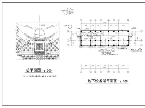  天一阁结构cad平面图 