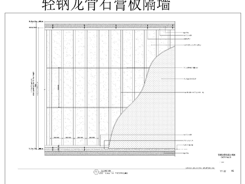  墙体通用cad大样图 