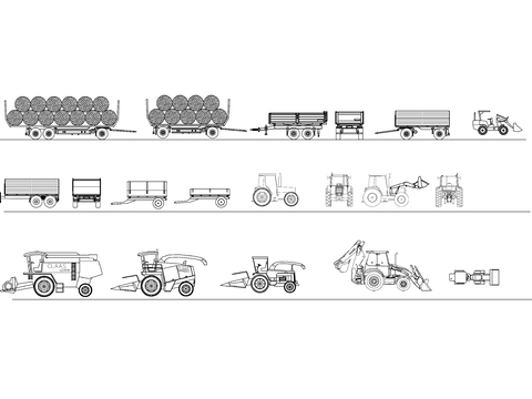  农业机械cad图库 