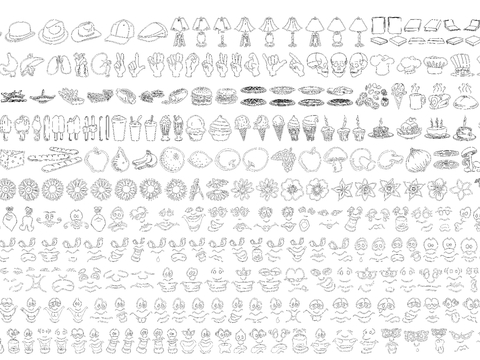  美食日用品CAD图库 