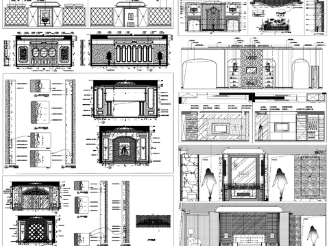  沙发背景墙 电视背景墙 卧室背景墙 客厅背景墙cad图库 