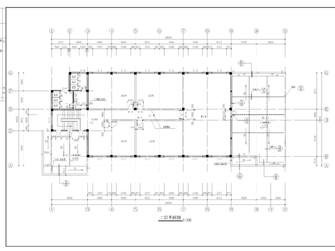  公司食堂建筑CAD施工圖 