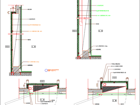  消火栓 消防栓 消火栓剖面节点大样图 