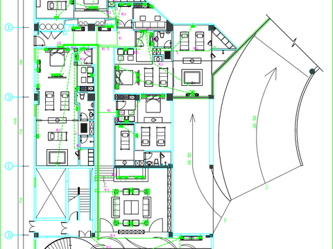  配电箱系统图 灯具线路图 