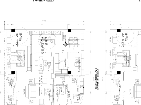  江西南昌玛格专卖店CAD平面图 