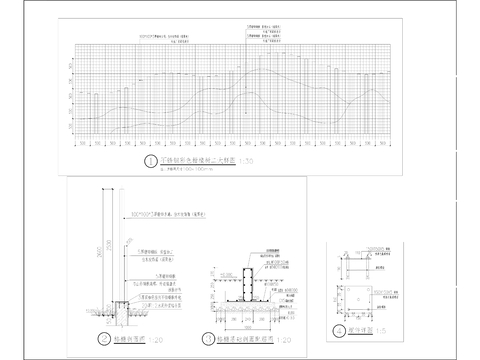  彩虹桔舞台cad大样图 