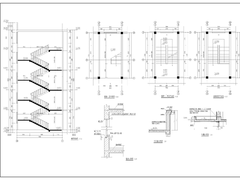  教学楼建筑cad施工图 