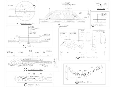  游乐拓展设施cad大样图 