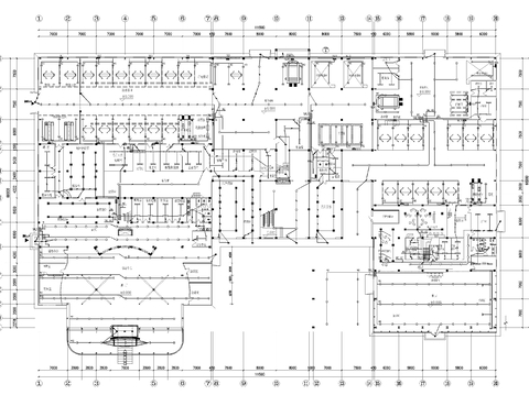  大众4S店电气消防施工图 