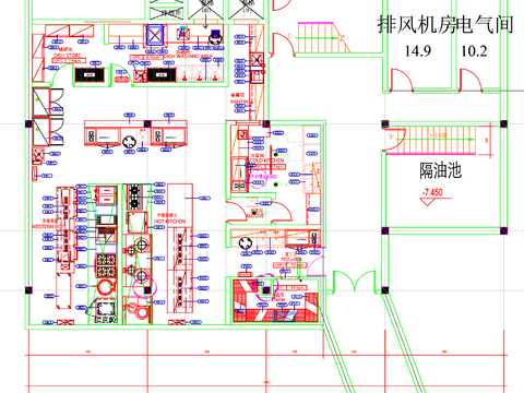  餐廳cad平面圖 