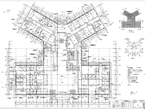  门诊住院楼cad平面图 