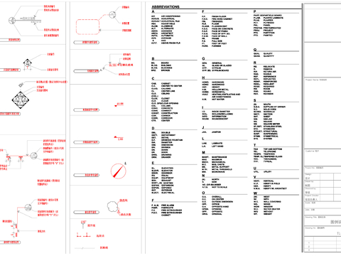  制图 规范图施工说明cad平面图 