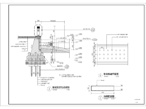  标准驳岸节点详图cad大样图 
